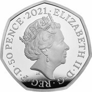 50 Pence - Elizabeth II Team GB Olympics 2020; Silver Piedfort obverse image