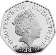 50 Pence - Elizabeth II Temnodontosaurus; Silver Proof obverse image