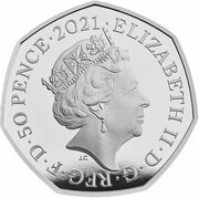 50 Pence - Elizabeth II Temnodontosaurus; Silver Proof obverse image