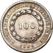 100 Réis - Pedro II obverse image