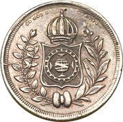 100 Réis - Pedro II, Brazil, 1834-1848 reverse image