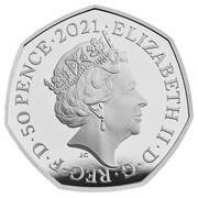 50 Pence - Elizabeth II Dimorphodon; Silver Proof obverse image