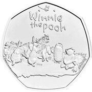 50 Pence - Elizabeth II 5th portrait; Winnie The Pooh, United Kingdom, 2021 reverse image