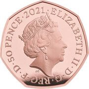 50 Pence - Elizabeth II Charles Babbage; Gold Proof obverse image