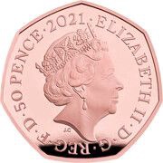 50 Pence - Elizabeth II Owl: Gold Proof obverse image