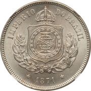 100 Réis - Pedro II obverse image