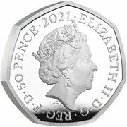 50 Pence - Elizabeth II The Snowman; Silver Proof obverse image