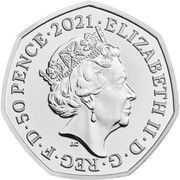 50 Pence - Elizabeth II 5th portrait; Tigger obverse image