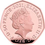 50 Pence - Elizabeth II Tigger; Gold Piedfort obverse image