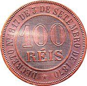 100 Réis Trial Strike reverse image