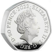 50 Pence - Elizabeth II Platinum Jubilee; Silver Piedfort obverse image
