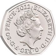 50 Pence - Elizabeth II 5th portrait; Commonwealth Games - England obverse image
