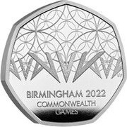 50 Pence - Elizabeth II 5th portrait; Commonwealth Games, United Kingdom, 2022 reverse image