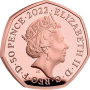 50 Pence - Elizabeth II Commonwealth Games; Gold Proof obverse image