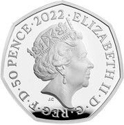 50 Pence - Elizabeth II Commonwealth Games; Silver Piedfort obverse image
