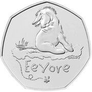 50 Pence - Elizabeth II 5th portrait; Eeyore, United Kingdom, 2022 reverse image