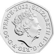 50 Pence - Elizabeth II 5th portrait; Eeyore obverse image