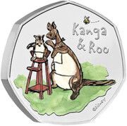 50 Pence - Elizabeth II 5th portrait; Kanga and Roo, United Kingdom, 2022 reverse image