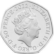 50 Pence - Elizabeth II 50 years of Pride UK; Silver Proof obverse image