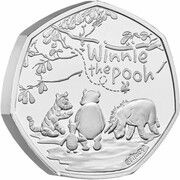 50 Pence - Elizabeth II 5th portrait; Winnie The Pooh and Friends, United Kingdom, 2022 reverse image