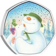 50 Pence - Elizabeth II 5th portrait; The Snowman and The Snowdog, United Kingdom, 2022 reverse image
