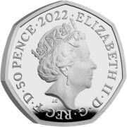 50 Pence - Elizabeth II The Snowman and The Snowdog; Silver Proof obverse image