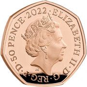 50 Pence - Elizabeth II Harry Potter; Gold Proof obverse image