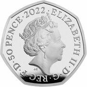 50 Pence - Elizabeth II Hogwarts Express; Silver Proof obverse image