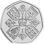 50 Pence - Charles III Life and legacy of the Queen, United Kingdom, 2022 reverse image