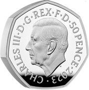 50 Pence - Charles III Windrush Generation; Silver Piedfort obverse image