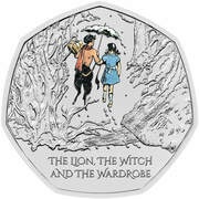50 Pence - Charles III The Lion, the Witch and the Wardrobe, United Kingdom, 2023 reverse image