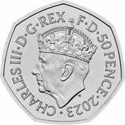 50 Pence - Charles III Coronation obverse image