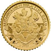 50 Pence - Charles III 1/40 oz Fine Gold, United Kingdom, 2023 reverse image