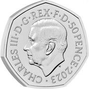 50 Pence - Charles III Albus Dumbledore obverse image