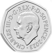 50 Pence - Charles III Hogwarts obverse image
