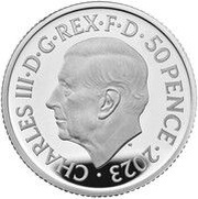 50 Pence - Charles III 1/4 oz Fine Silver obverse image