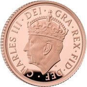 ½ Sovereign - Charles III Coronation obverse image