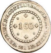 160 Réis - Pedro I obverse image