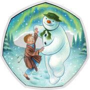 50 Pence - Charles III The Snowman, United Kingdom, 2023 reverse image