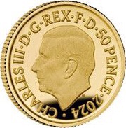 50 Pence - Charles III RNLI; Gold Proof obverse image