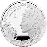50 Pence - Charles III 1/4 oz Fine Silver, United Kingdom, 2024 reverse image