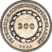 200 Réis - Pedro II obverse image