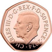 50 Pence - Charles III Han Solo and Chewbacca; Gold Proof obverse image