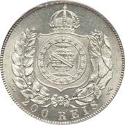 200 Réis - Pedro II, Brazil, 1867-1869 reverse image
