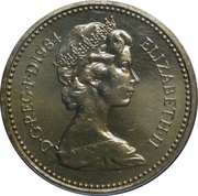 1 Pound - Elizabeth II 2nd portrait; Scottish Thistle obverse image