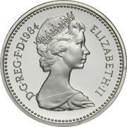 1 Pound - Elizabeth II Scottish Thistle; Silver Piedfort obverse image
