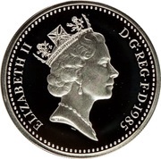 1 Pound - Elizabeth II Welsh Leek; Silver Piedfort obverse image