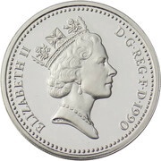1 Pound - Elizabeth II Welsh Leek; Silver Proof obverse image