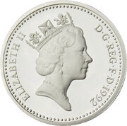 1 Pound - Elizabeth II English Oak; Silver Proof obverse image