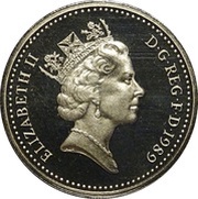 1 Pound - Elizabeth II 3rd portrait; Scottish Thistle obverse image